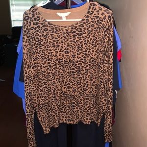 Brown animal print cardigan Size 20 XXL